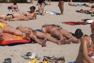 All nude on the beach