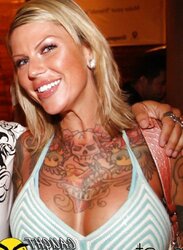 Tatted Warm Ash-Blonde with ENORMOUS Melons