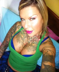 Tatted Warm Ash-Blonde with ENORMOUS Melons
