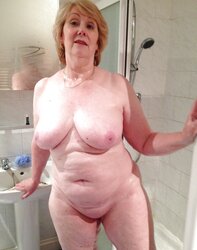 Karen mature granny bathroom