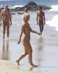 Mature at naturist beach