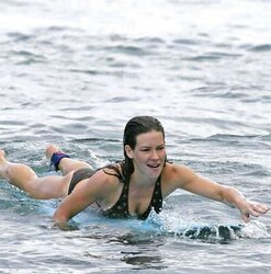 Evangeline Lilly bathing suit
