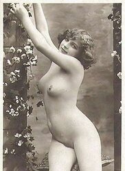 Vintage Erotic Image Art four - Naked Model 1 c.
