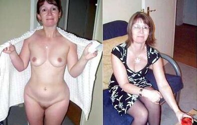 Mature moms and wives posing and getting used