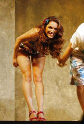 Kelly Brook in Bathing Suit on Stage at Comedy Theatre in London