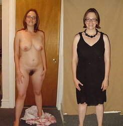 Mature clothed - unclothed
