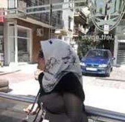 Hijab bum voyeur