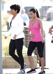 Kim Kardashian Skechers Commercial Set in Santa Monica
