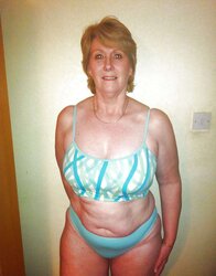 Mature and Grannies clad bathing suits and underwear
