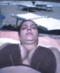 Buxomy italian female on beach