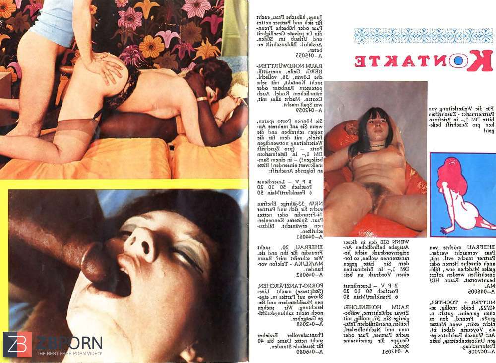 Retro German Porn Magazines 1970s - Vintage German Contact Magazine - ZB Porn