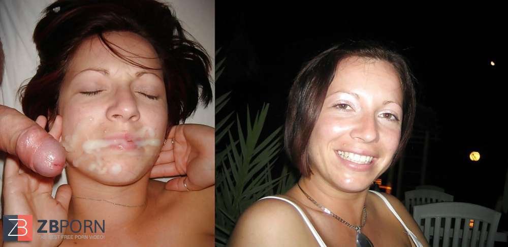 1000px x 486px - Before and after facial cumshot and jizz shot. A selection. - ZB Porn