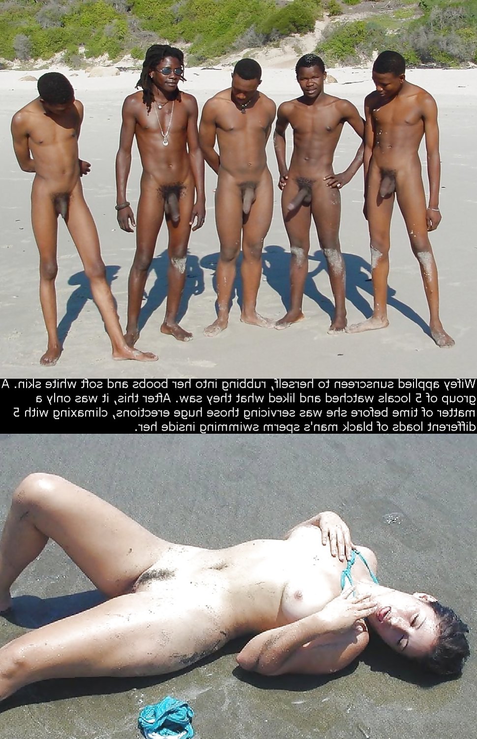 Bi-Racial Vacation Beach Cuckold Caps picture picture