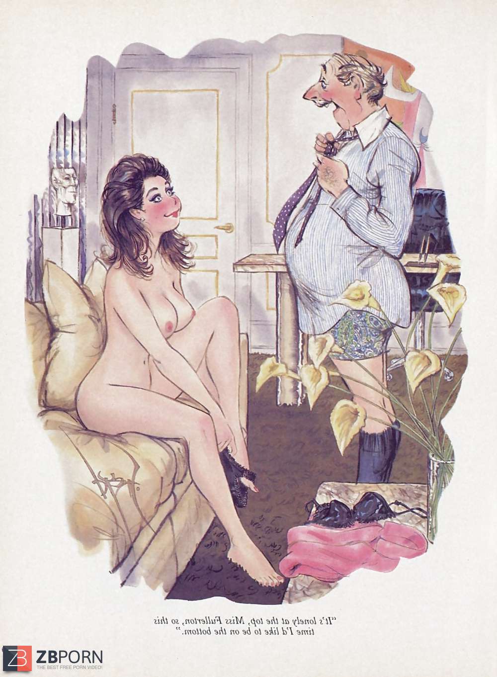 Erotic Pix - Vintage playboy penthouse cartoon. 