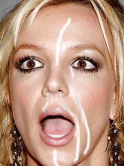 Britney Jizz-Shotguns Fake Facial Cumshot but pretty excellent.